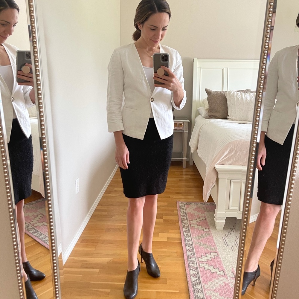 White blazer